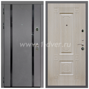 Входная дверь Армада Гарант Графит абсолют софт ФЛС-500 ФЛ-2 Беленый дуб 6 мм - входные двери в Домодедово с установкой