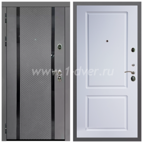 Входная дверь Армада Гарант Графит абсолют софт ФЛС-500 ФЛ-117 Белый матовый 16 мм - входные двери в Коломне с установкой