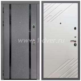 Входная дверь Армада Гарант Графит абсолют софт ФЛС-500 ФЛ-143 Шате крем 16 мм - входные двери в Серпухове с установкой