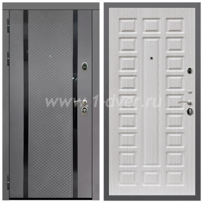 Входная дверь Армада Гарант Графит абсолют софт ФЛС-500 ФЛ-183 Сандал белый 16 мм - легкие металлические двери с установкой