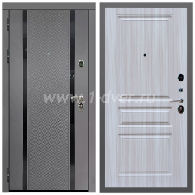 Входная дверь Армада Гарант Графит абсолют софт ФЛС-500 ФЛ-243 Сандал белый 16 мм - входные двери в квартиру с установкой