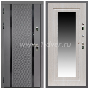 Входная дверь Армада Гарант Графит абсолют софт ФЛС-500 ФЛЗ-120 Беленый дуб 16 мм - входные двери в Серпухове с установкой