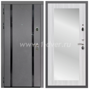Входная дверь Армада Гарант Графит абсолют софт ФЛС-500 ФЛЗ-Пастораль Сандал белый 16 мм - металлические двери с зеркалом с установкой