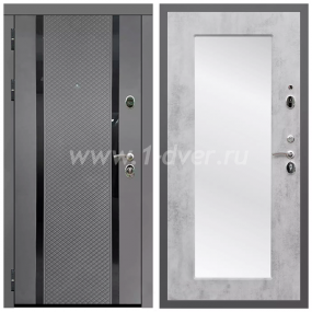 Входная дверь Армада Гарант Графит абсолют софт ФЛС-500 ФЛЗ-Пастораль Бетон светлый 16 мм - легкие металлические двери с установкой