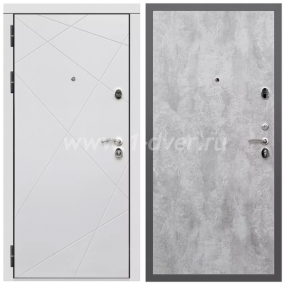 Входная дверь Армада Гарант Лофт белый ФЛ-291 ПЭ Цемент светлый 6 мм - входные двери в коттедж с установкой
