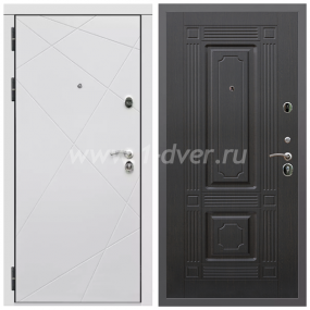 Входная дверь Армада Гарант Лофт белый ФЛ-291 ФЛ-2 Венге 6 мм - одностворчатые металлические двери с установкой