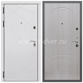 Входная дверь Армада Гарант Лофт белый ФЛ-291 ФЛ-140 Беленый дуб 6 мм - готовые металлические двери с установкой