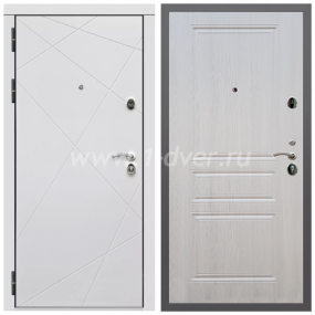 Входная дверь Армада Гарант Лофт белый ФЛ-291 ФЛ-243 Лиственница бежевая 6 мм - металлические двери по индивидуальным размерам с установкой
