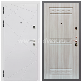 Входная дверь Армада Гарант Лофт белый ФЛ-291 ФЛ-242 Сандал белый 10 мм - легкие металлические двери с установкой