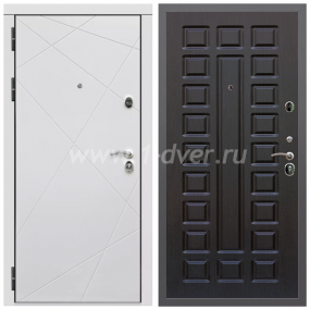 Входная дверь Армада Гарант Лофт белый ФЛ-291 ФЛ-183 Венге 16 мм - светлые входные двери  с установкой