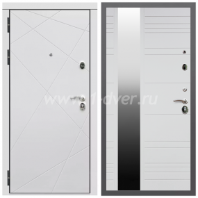 Входная дверь Армада Гарант Лофт белый ФЛ-291 ФЛЗ-Сити Белый матовый 16 мм - легкие металлические двери с установкой