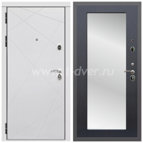 Входная дверь Армада Гарант Лофт белый ФЛ-291 ФЛЗ-Пастораль Венге 16 мм - металлические двери с зеркалом с установкой
