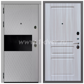 Входная дверь Армада Гарант Милк рикамо софт ФЛС-502 ФЛ-243 Сандал белый 16 мм - легкие металлические двери с установкой