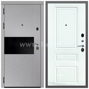 Входная дверь Армада Гарант Милк рикамо софт ФЛС-502 ФЛ-243 Ясень белый 16 мм - легкие металлические двери с установкой