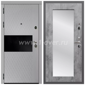 Входная дверь Армада Гарант Милк рикамо софт ФЛС-502 ФЛЗ-Пастораль Бетон темный 16 мм - металлические двери с зеркалом с установкой