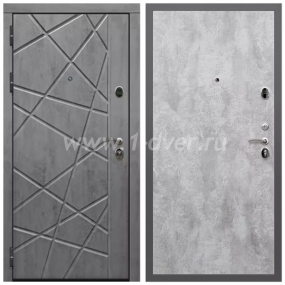 Входная дверь Армада Гарант Стоун грей ФЛ-69 ПЭ Цемент светлый 6 мм - легкие металлические двери с установкой