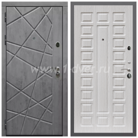 Входная дверь Армада Гарант Стоун грей ФЛ-69 ФЛ-183 Сандал белый 16 мм - легкие металлические двери с установкой