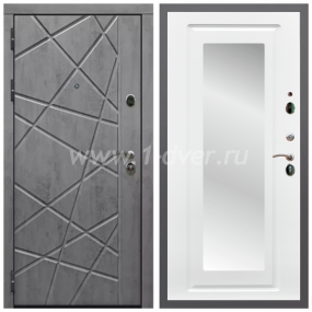 Входная дверь Армада Гарант Стоун грей ФЛ-69 ФЛЗ-120 Ясень белый 16 мм - одностворчатые металлические двери с установкой