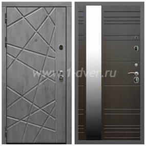 Входная дверь Армада Гарант Стоун грей ФЛ-69 ФЛЗ-Сити Венге 16 мм - металлические двери с зеркалом с установкой