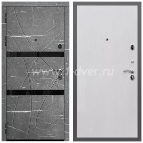 Входная дверь Армада Гарант Торос графит ФЛС-25 ПЭ Белый ясень 6 мм - входные двери в Красногорске с установкой