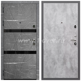 Входная дверь Армада Гарант Торос графит ФЛС-25 ПЭ Цемент светлый 6 мм - входные двери в Лобне с установкой