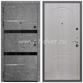 Входная дверь Армада Гарант Торос графит ФЛС-25 ФЛ-140 Беленый дуб 6 мм - входные двери в Одинцово с установкой
