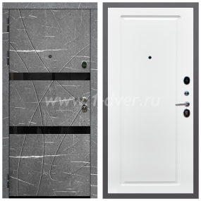 Входная дверь Армада Гарант Торос графит ФЛС-25 ФЛ-119 Ясень белый 16 мм - входные двери в квартиру с установкой