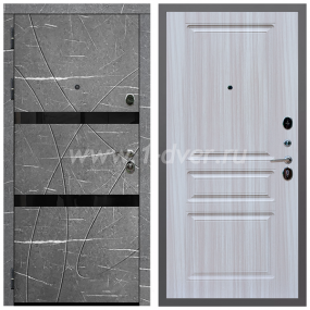 Входная дверь Армада Гарант Торос графит ФЛС-25 ФЛ-243 Сандал белый 16 мм - входные двери в Химках с установкой