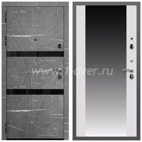 Входная дверь Армада Гарант Торос графит ФЛС-25 СБ-16 Белый матовый 16 мм - входные двери 2000 мм с установкой
