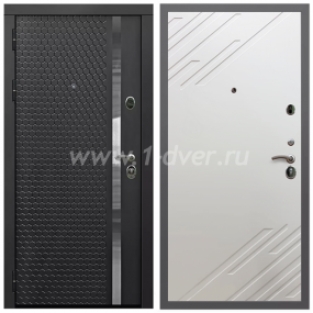 Входная дверь Армада Гарант Черная шагрень ФЛН-501 ФЛ-143 Шате крем 16 мм - входные двери в новостройку с установкой