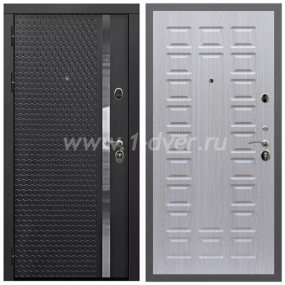 Входная дверь Армада Гарант Черная шагрень ФЛН-501 ФЛ-183 Беленый дуб 16 мм - входные двери в Королеве с установкой