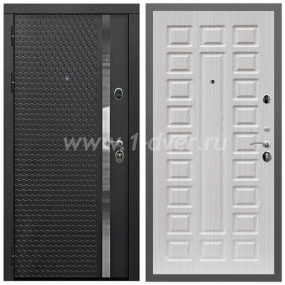 Входная дверь Армада Гарант Черная шагрень ФЛН-501 ФЛ-183 Сандал белый 16 мм - входные двери 80 см с установкой