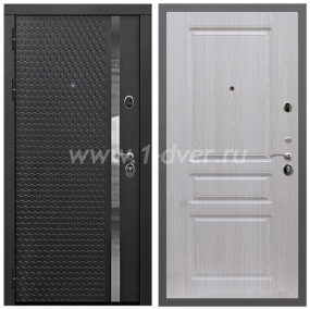Входная дверь Армада Гарант Черная шагрень ФЛН-501 ФЛ-243 Беленый дуб 16 мм - входные двери в Раменском с установкой