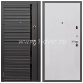 Входная дверь Армада Гарант Черная шагрень ФЛС-550 ПЭ Белый ясень 6 мм - входные двери в квартиру с установкой