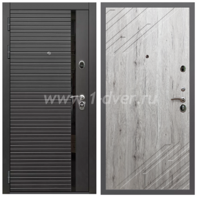 Входная дверь Армада Гарант Черная шагрень ФЛС-550 ФЛ-143 Рустик натуральный 16 мм - легкие металлические двери с установкой