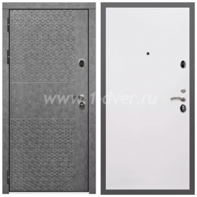 Входная дверь Армада Гарант Штукатурка графит ФЛ-502 (без стекла) Гладкая белый матовый 10 мм - легкие металлические двери с установкой