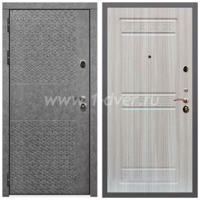 Входная дверь Армада Гарант Штукатурка графит ФЛ-502 (без стекла) ФЛ-242 Сандал белый 10 мм - входные двери в Долгопрудном с установкой