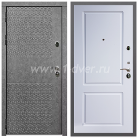Входная дверь Армада Гарант Штукатурка графит ФЛ-502 (без стекла) ФЛ-117 Белый матовый 16 мм - теплые входные двери с установкой