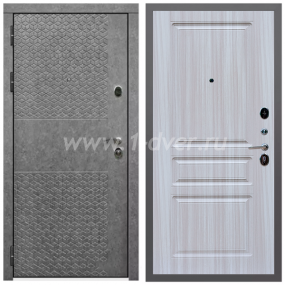 Входная дверь Армада Гарант Штукатурка графит ФЛ-502 (без стекла) ФЛ-243 Сандал белый 16 мм - входные двери в Сергиевом Посаде с установкой