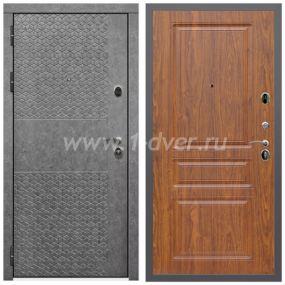 Входная дверь Армада Гарант Штукатурка графит ФЛ-502 (без стекла) ФЛ-243 Мореная береза 16 мм - входные двери внутреннего открывания с установкой