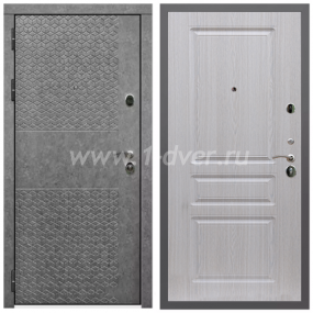 Входная дверь Армада Гарант Штукатурка графит ФЛ-502 (без стекла) ФЛ-243 Беленый дуб 16 мм - входные двери в квартиру с установкой