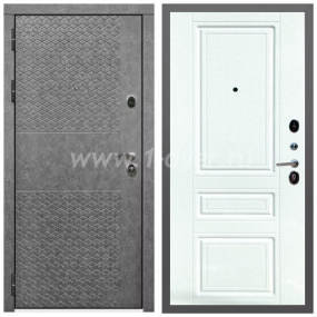 Входная дверь Армада Гарант Штукатурка графит ФЛ-502 (без стекла) ФЛ-243 Ясень белый 16 мм - входные двери в Долгопрудном с установкой