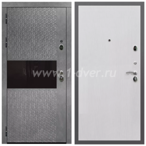 Входная дверь Армада Гарант Штукатурка графит ФЛС-502 ПЭ Белый ясень 6 мм - входные двери в новостройку с установкой