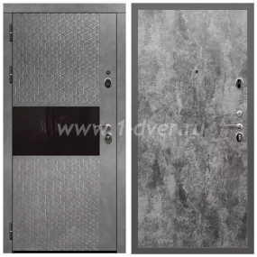 Входная дверь Армада Гарант Штукатурка графит ФЛС-502 ПЭ Цемент темный 6 мм - входные двери в Лобне с установкой
