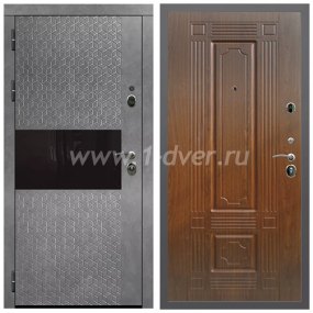 Входная дверь Армада Гарант Штукатурка графит ФЛС-502 ФЛ-2 Моренная береза 6 мм - металлические двери по индивидуальным размерам с установкой