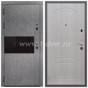 Входная дверь Армада Гарант Штукатурка графит ФЛС-502 ФЛ-140 Беленый дуб 6 мм с установкой