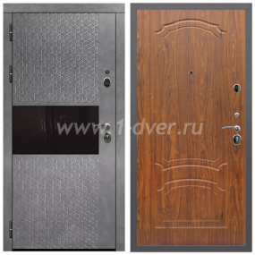 Входная дверь Армада Гарант Штукатурка графит ФЛС-502 ФЛ-140 Мореная береза 6 мм - глухие металлические двери (входные) с установкой
