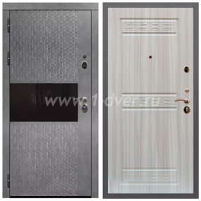 Входная дверь Армада Гарант Штукатурка графит ФЛС-502 ФЛ-242 Сандал белый 10 мм - входные двери 80 см с установкой