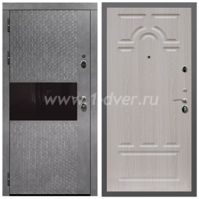 Входная дверь Армада Гарант Штукатурка графит ФЛС-502 ФЛ-58 Беленый дуб 16 мм - входные двери в Серпухове с установкой