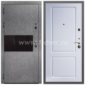 Входная дверь Армада Гарант Штукатурка графит ФЛС-502 ФЛ-117 Белый матовый 16 мм - входные двери в Долгопрудном с установкой
